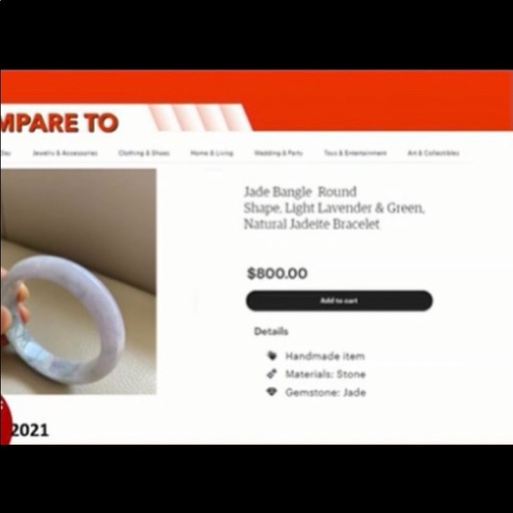 BURMESE NATURAL JADE BANGLE - Picture 15 of 16